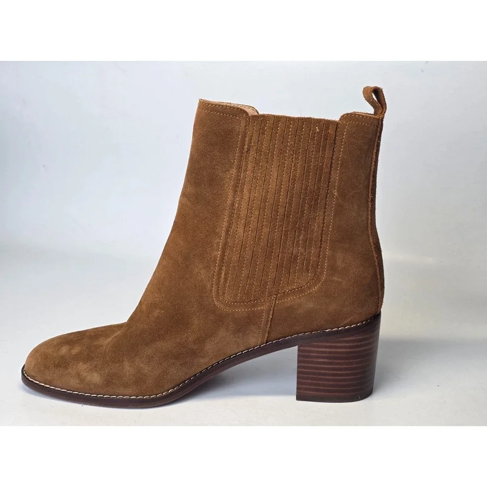 Nordstrom Nohazina-Lea Women's Boots Size 12 M Brown Suede‎ Leather Ankle Shoes